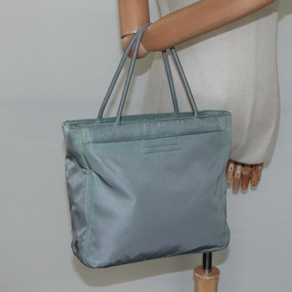 PRADA Hand Bag Nylon Green Auth bs23688 - Picture 14 of 16